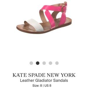 KATE SPADE LEATHER GLADIATOR SANDALS